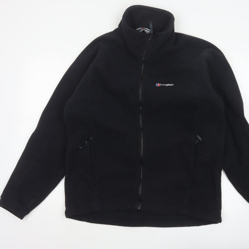 Berghaus Men Black L Fleece Full Zip Outdoor Hiking Jacket