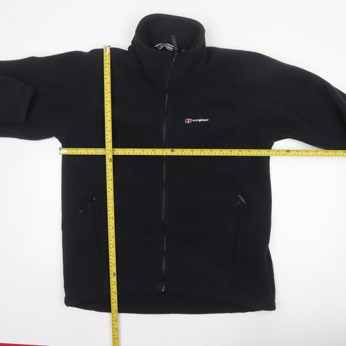 Berghaus Men Black L Fleece Full Zip Outdoor Hiking Jacket