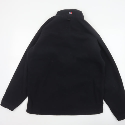 Berghaus Men Black L Fleece Full Zip Outdoor Hiking Jacket