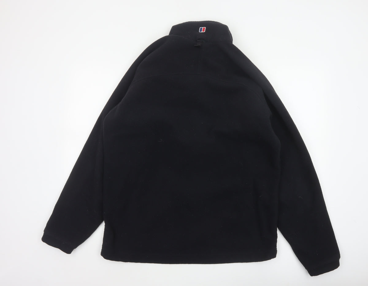 Berghaus Men Black L Fleece Full Zip Outdoor Hiking Jacket