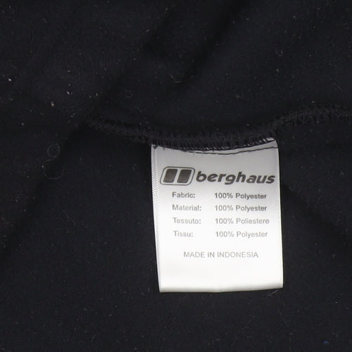 Berghaus Men Black L Fleece Full Zip Outdoor Hiking Jacket