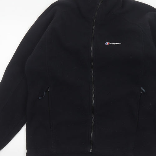 Berghaus Men Black L Fleece Full Zip Outdoor Hiking Jacket