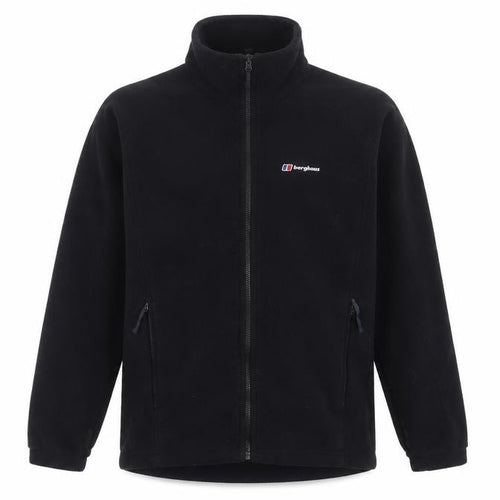 Berghaus Men Black L Fleece Full Zip Outdoor Hiking Jacket