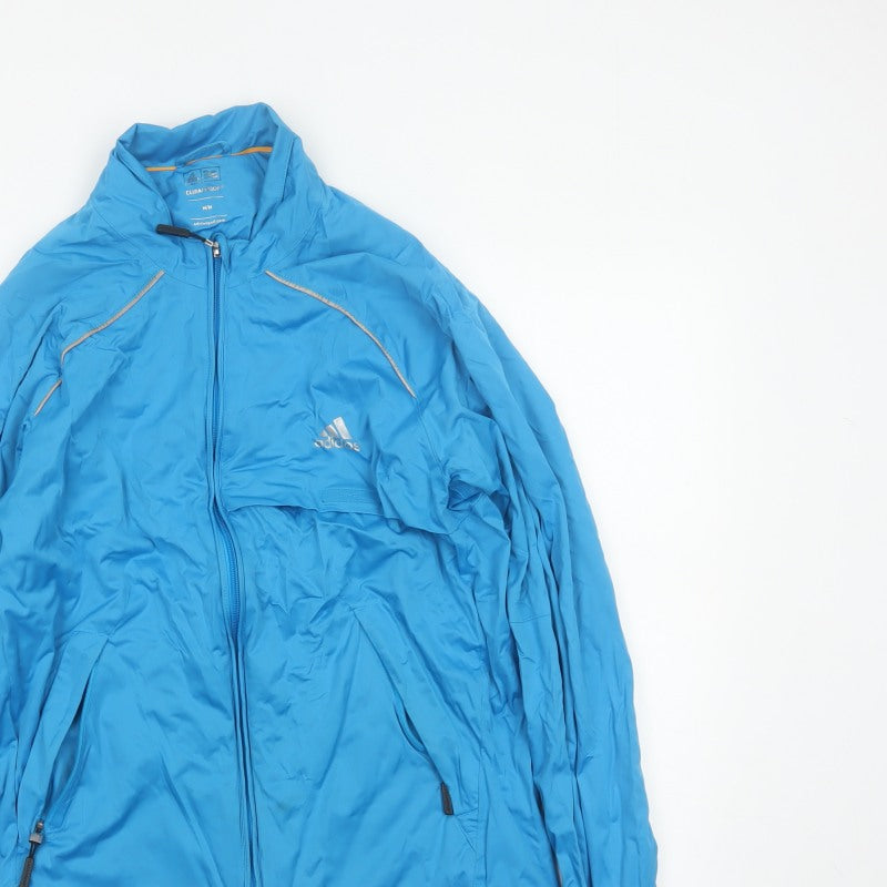 Adidas Men’s Blue M Climaproof Golf Windbreaker Waterproof Jacket