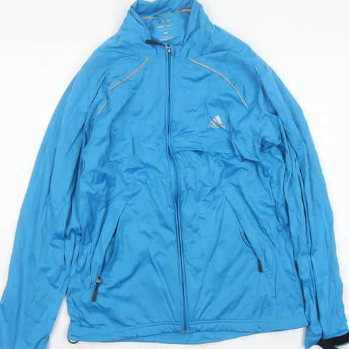 Adidas Men’s Blue M Climaproof Golf Windbreaker Waterproof Jacket