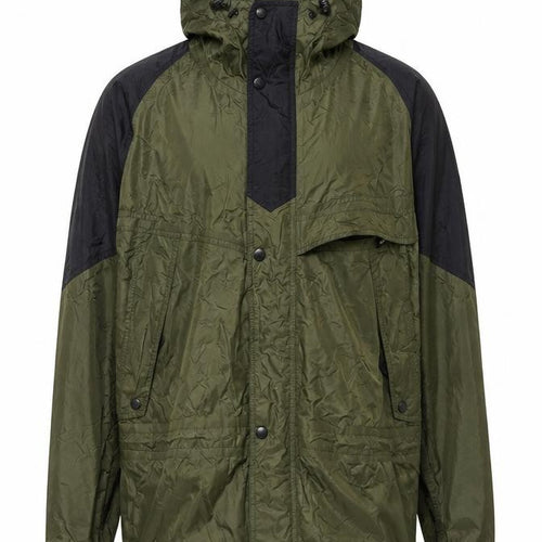 Helly Hansen Men's Green M Hooded Waterproof Rain Jacket Outdoor