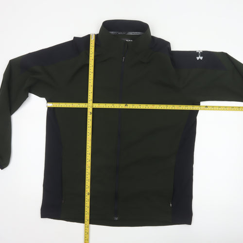Under Armour Men's Green XL Fitted Softshell Running Jacket Full Zip