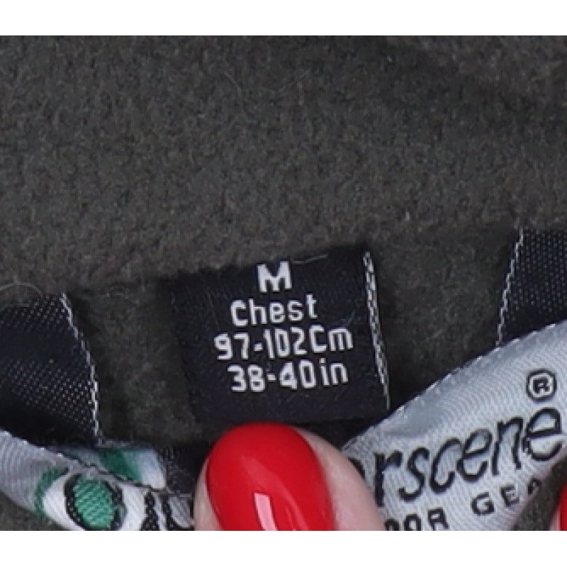 Outdoorscene Men’s Green M Fleece Full Zip Outdoor Jacket 38-40in