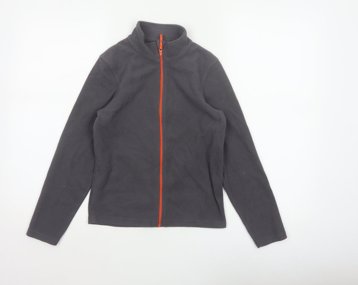 Mountain Warehouse Boys Grey Fleece Jacket 9-10 Years Full Zip