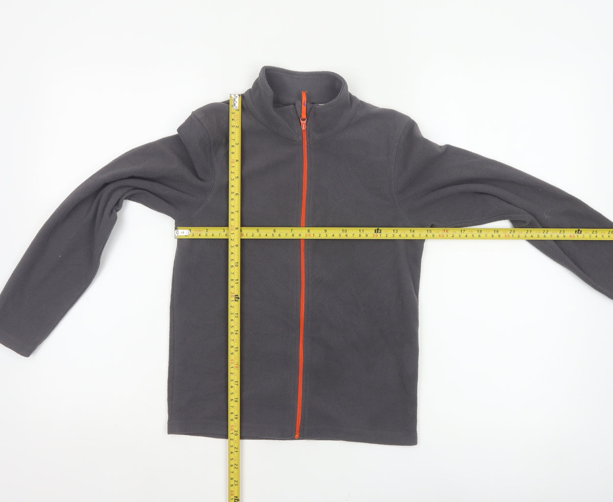 Mountain Warehouse Boys Grey Fleece Jacket 9-10 Years Full Zip