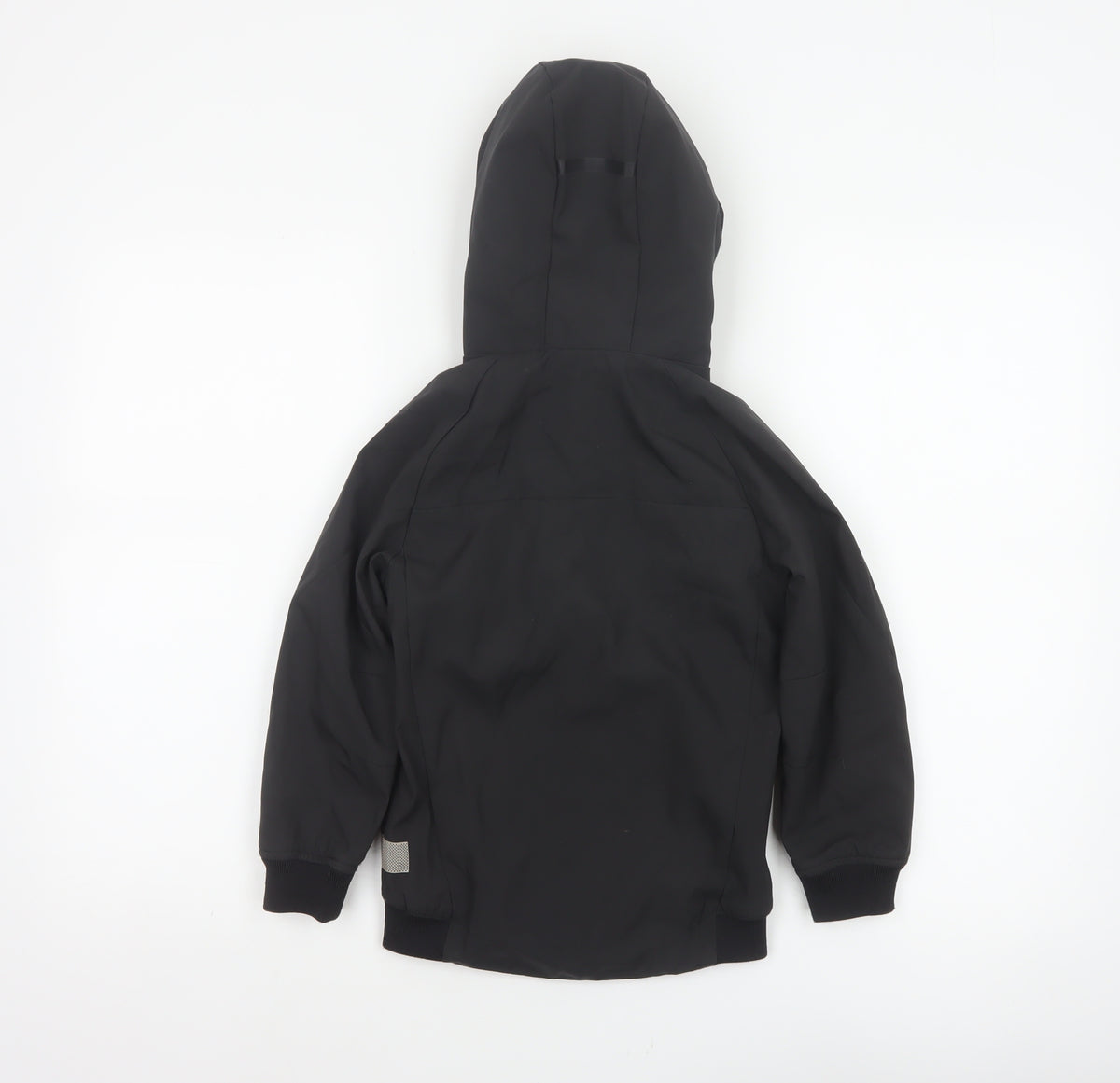 Next Boys Black 5 Years Ski Jacket Hooded Softshell Reflective