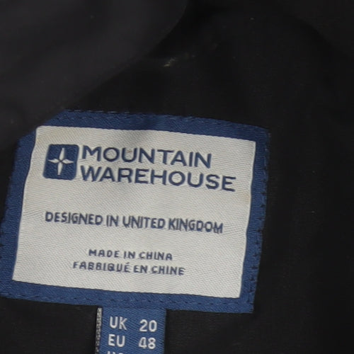 Mountain Warehouse Women’s Black UK 20 Hooded Padded Parka Jacket