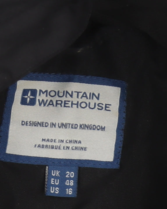 Mountain Warehouse Women’s Black UK 20 Hooded Padded Parka Jacket