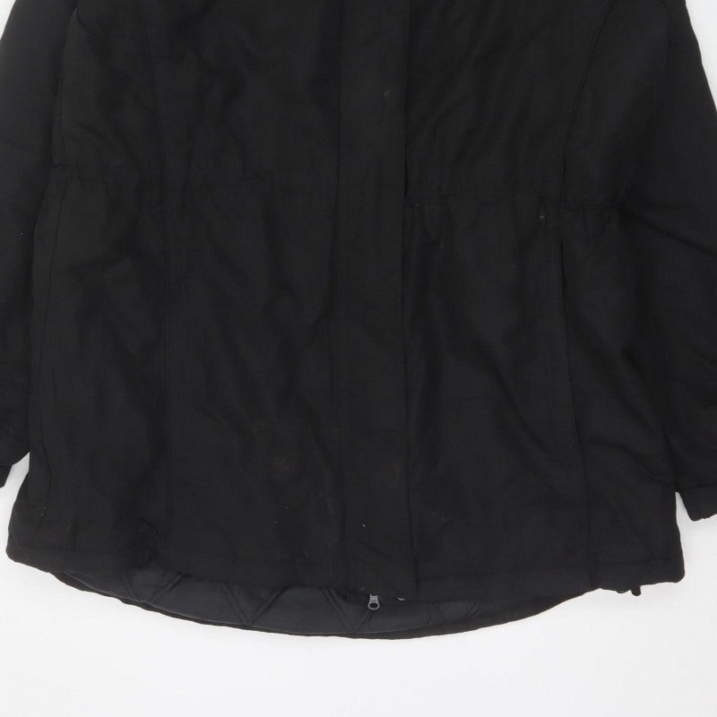 Mountain Warehouse Women’s Black UK 20 Hooded Padded Parka Jacket