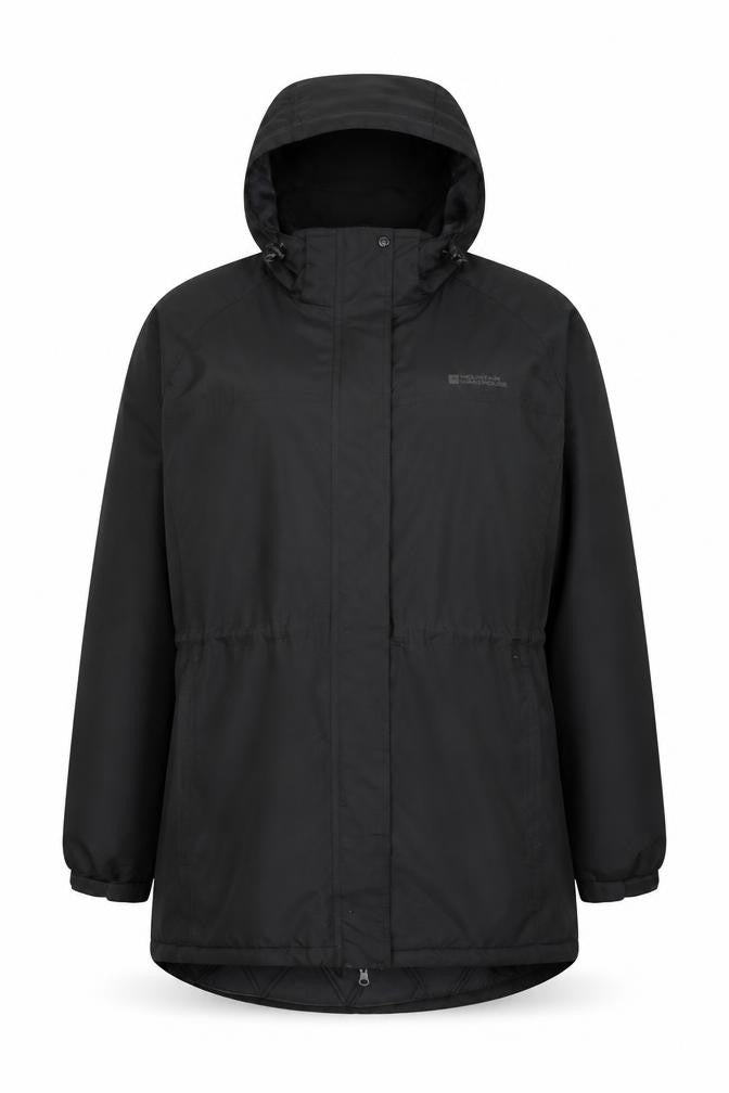 Mountain Warehouse Women’s Black UK 20 Hooded Padded Parka Jacket