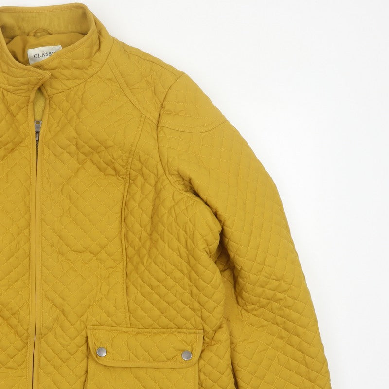 Marks and Spencer Women Yellow UK 22 Quilted Padded Jacket