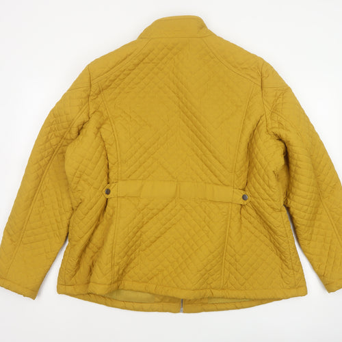 Marks and Spencer Women Yellow UK 22 Quilted Padded Jacket