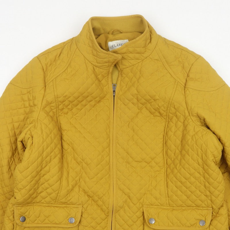 Marks and Spencer Women Yellow UK 22 Quilted Padded Jacket