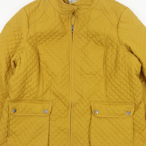 Marks and Spencer Women Yellow UK 22 Quilted Padded Jacket