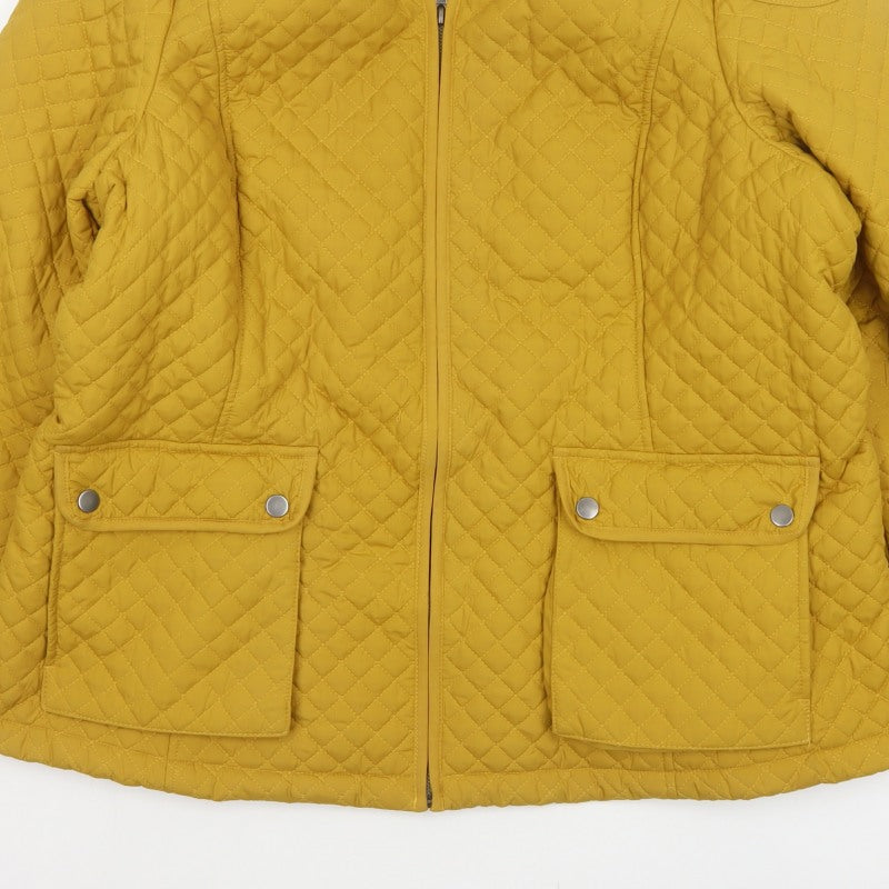 Marks and Spencer Women Yellow UK 22 Quilted Padded Jacket