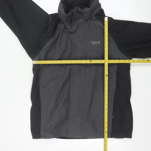Regatta Men’s Black Grey M 40in Hydrafort Waterproof Rain Jacket