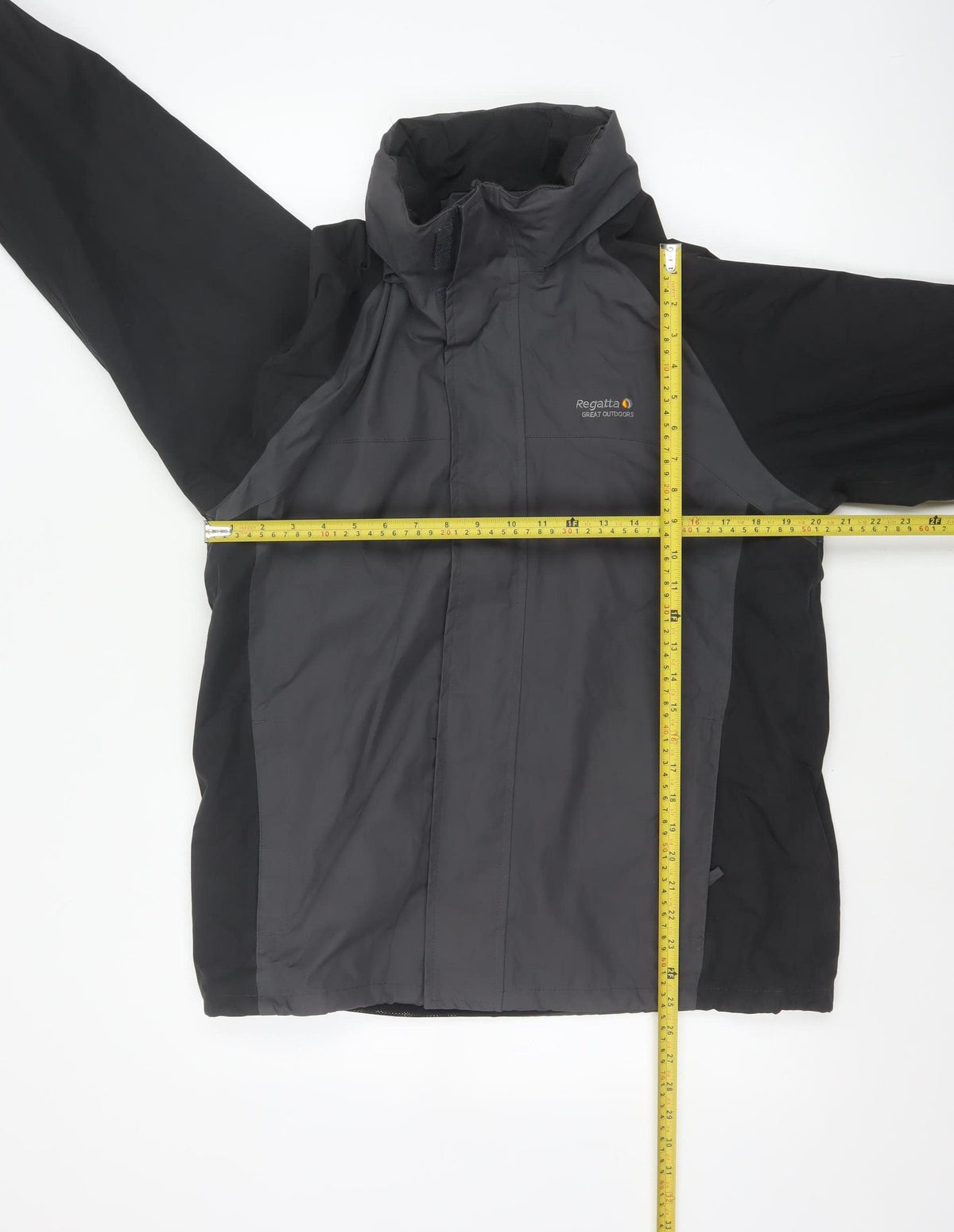 Regatta Men’s Black Grey M 40in Hydrafort Waterproof Rain Jacket