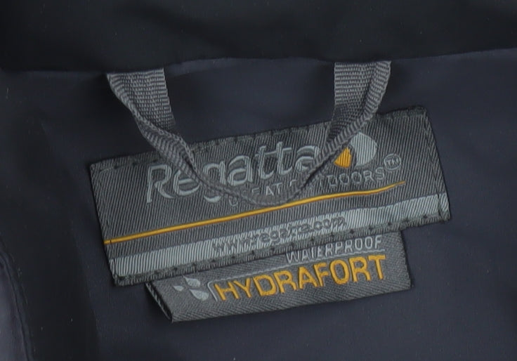 Regatta Men’s Black Grey M 40in Hydrafort Waterproof Rain Jacket