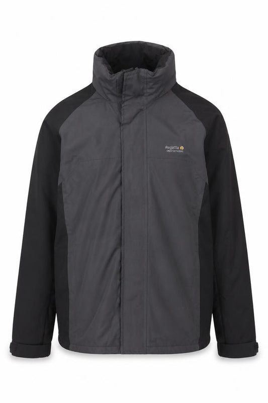 Regatta Men’s Black Grey M 40in Hydrafort Waterproof Rain Jacket