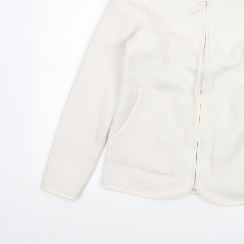 Marks and Spencer Women Ivory XS Fleece Full Zip Basic Jacket