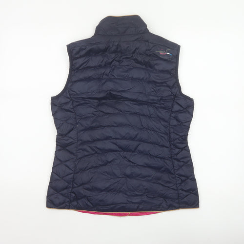 Joules Women’s Blue UK 12 Quilted Down Puffer Waistcoat Gilet