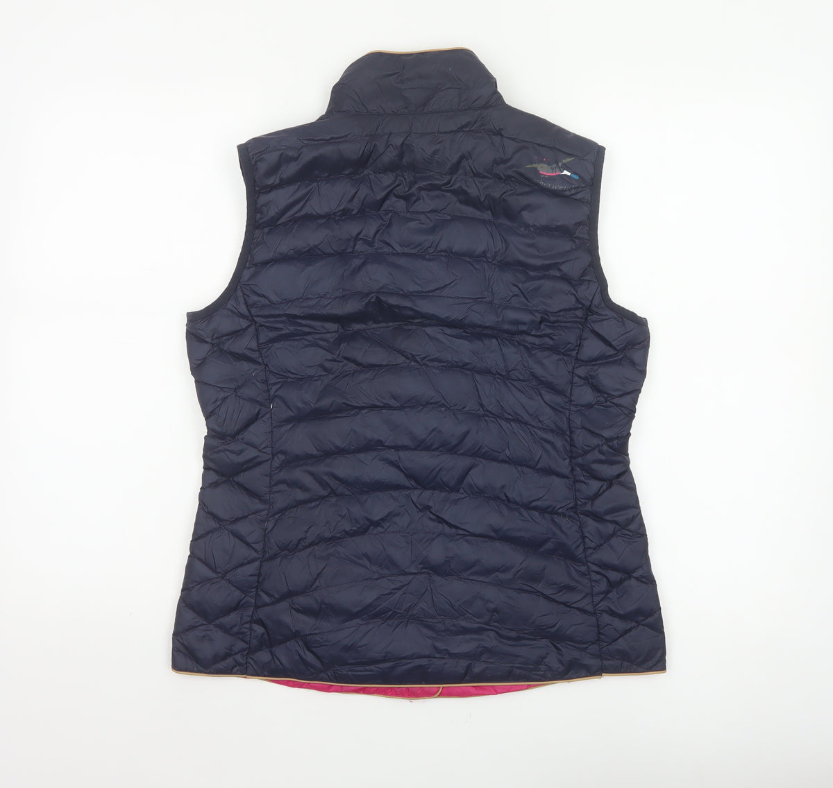 Joules Women’s Blue UK 12 Quilted Down Puffer Waistcoat Gilet