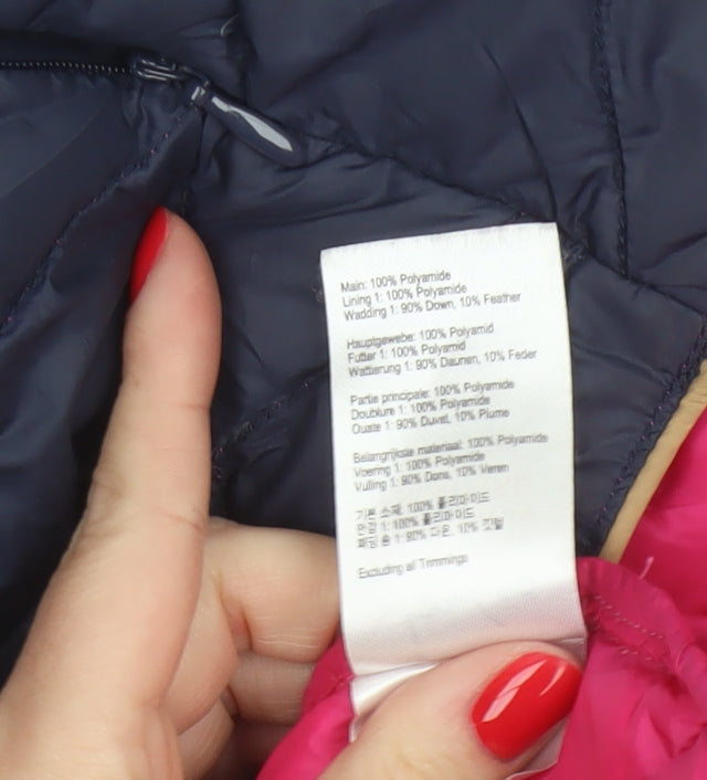 Joules Women’s Blue UK 12 Quilted Down Puffer Waistcoat Gilet
