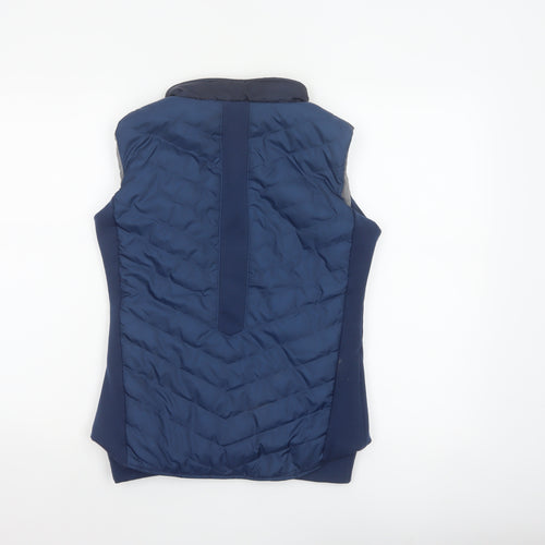Fouganza Boys Blue 12-13 Years Quilted Padded Riding Bodywarmer Gilet