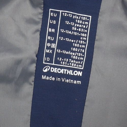 Fouganza Boys Blue 12-13 Years Quilted Padded Riding Bodywarmer Gilet