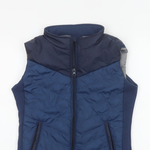 Fouganza Boys Blue 12-13 Years Quilted Padded Riding Bodywarmer Gilet