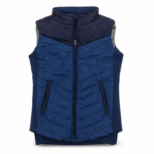 Fouganza Boys Blue 12-13 Years Quilted Padded Riding Bodywarmer Gilet