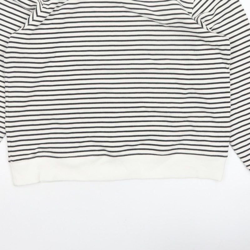 Additional view of Marks and Spencer Women’s White Black Striped M Pullover Sweatshirt