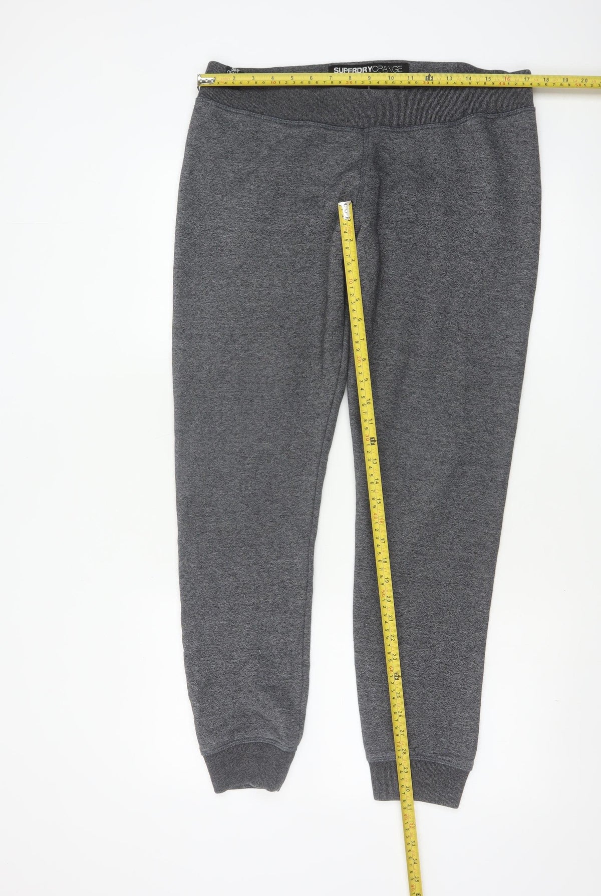 Superdry Men’s Grey L Orange Label Luxe Slim Cuffed Joggers