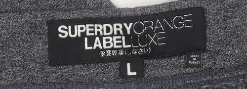 Superdry Men’s Grey L Orange Label Luxe Slim Cuffed Joggers