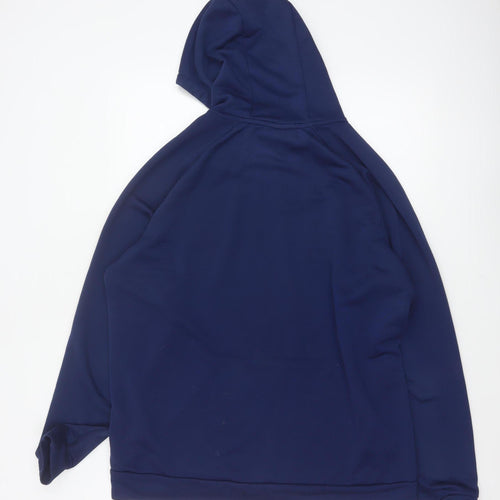 Nike Men’s Blue L Dri-FIT Pullover Logo Hoodie Sports