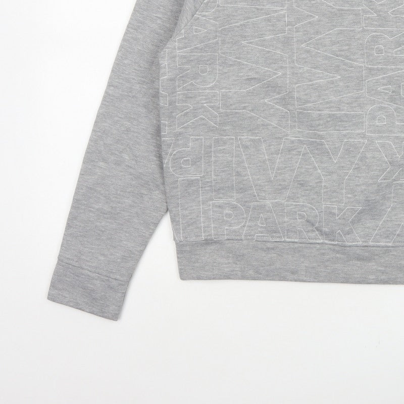 Additional view of Ivy Park Women Grey XS Logo Print Raglan Crew Neck Pullover Sweatshirt