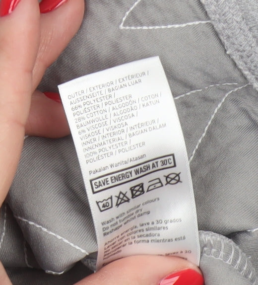 Additional view of Ivy Park Women Grey XS Logo Print Raglan Crew Neck Pullover Sweatshirt