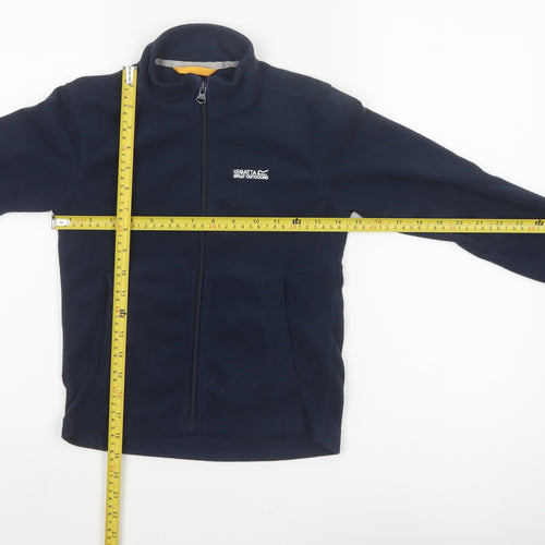 Regatta Boys Blue 7-8 Years Fleece Full Zip Jacket Outdoor