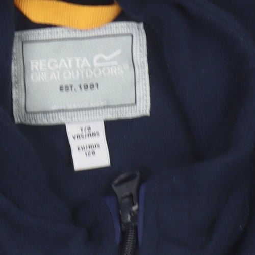 Regatta Boys Blue 7-8 Years Fleece Full Zip Jacket Outdoor