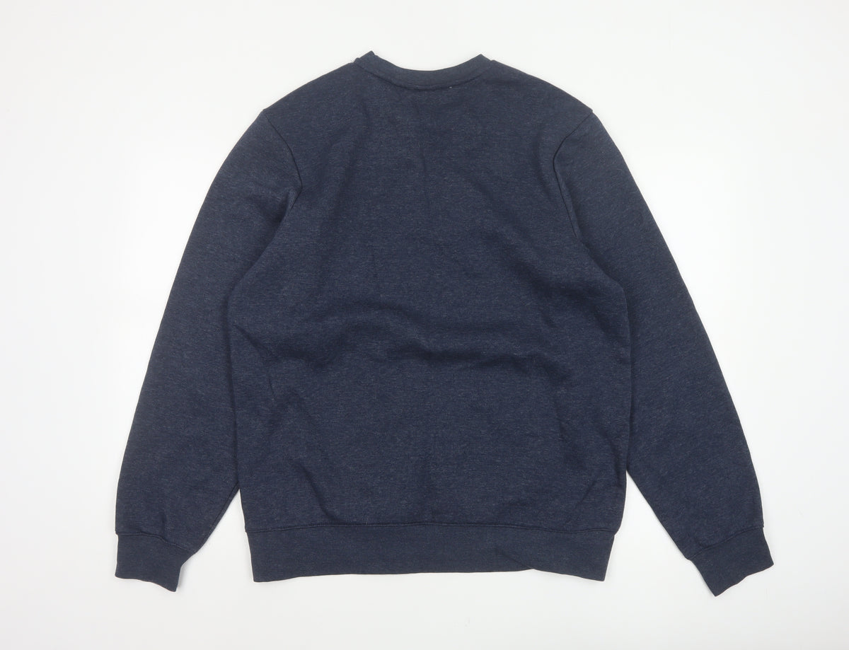 Slazenger Men’s Blue M Pullover Sweatshirt Embroidered Logo Fleece