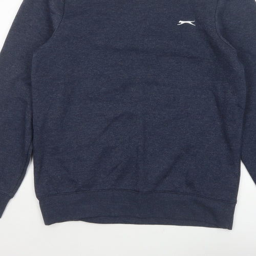 Slazenger Men’s Blue M Pullover Sweatshirt Embroidered Logo Fleece