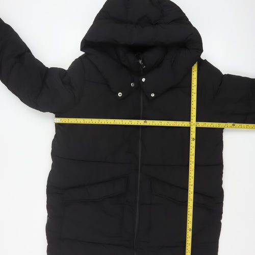 Papaya Women’s Black Size 16 Hooded Quilted Puffer Jacket