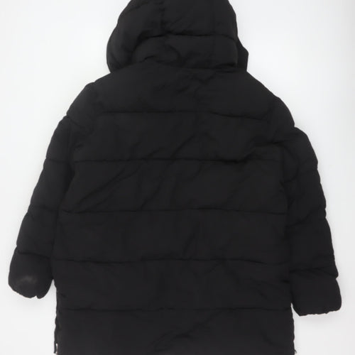 Papaya Women’s Black Size 16 Hooded Quilted Puffer Jacket