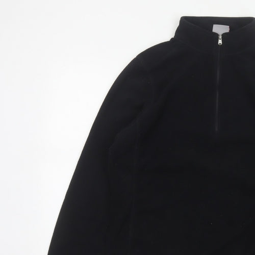 TOG24 Women’s Black UK 14-16 Half Zip Fleece Pullover Sweatshirt