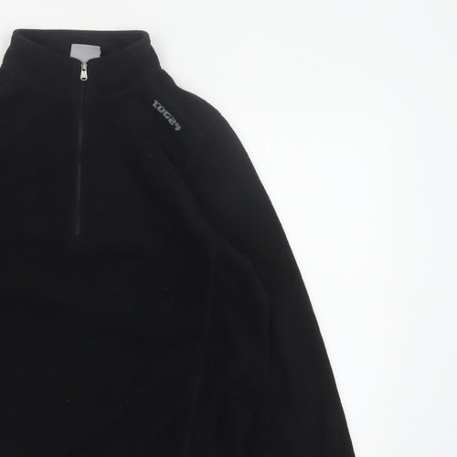 TOG24 Women’s Black UK 14-16 Half Zip Fleece Pullover Sweatshirt
